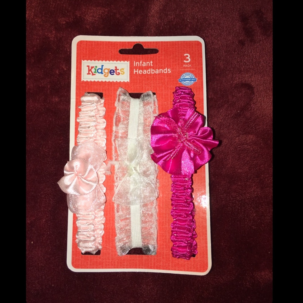 Kidgets Infant Headbands 3pack